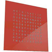 QLOCKTWO Earth 45 Acrylic Cover in Cherry Cake - ENGLISH