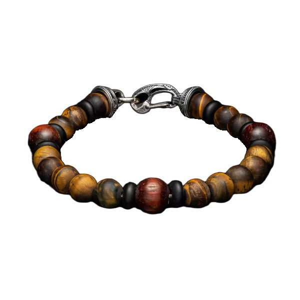 WILLIAM HENRY Dragon Fire II Dinosaur Fossil Bone Bead Bracelet