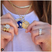 HEATHER B. MOORE Gold Hinged Carabiner