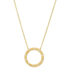 Load image into Gallery viewer, Dunes Small Circle Diamond Necklace
