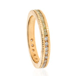 Load image into Gallery viewer, TODD REED 18K Rose Gold Diamond Eternity Band with Raw and White Diamonds