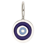 Load image into Gallery viewer, HEATHER B MOORE Silver Blue Enamel Evil Eye Charm
