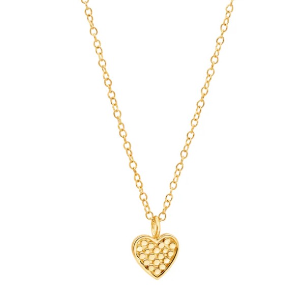 ANNA BECK Small Heart Classic Necklace - Gold