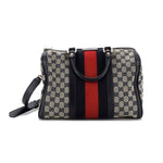 Load image into Gallery viewer, Pre-Owned GUCCI Vintage Web Boston Tote
