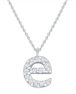 Load image into Gallery viewer, Diamond Baby Typewriter &quot;e&quot; Initial Necklace
