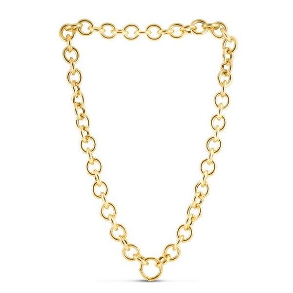 14K Yellow Gold Round Link Chain