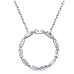 Load image into Gallery viewer, 14K White Gold Diamond Necklace
