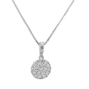 Diamond Cluster Necklace