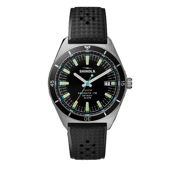 SHINOLA Duck 1040 40mm Black Diving Watch