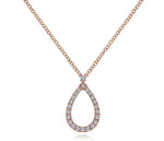 Load image into Gallery viewer, Teardrop Diamond Necklace