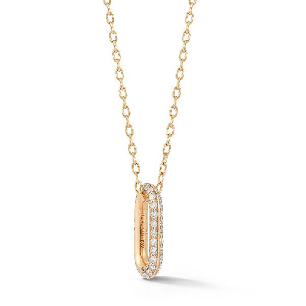 WALTERS FAITH Saxon Pave Diamond Link Necklace