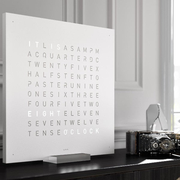 QLOCKTWO Earth 45  White Pepper