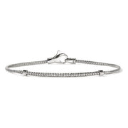 JOHN HARDY Essentials Pavé Bracelet, Sterling Silver, Diamonds, 1.8MM