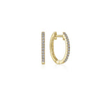 Load image into Gallery viewer, Diamond Huggie Hoop Earrings
