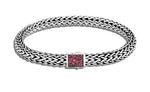 Load image into Gallery viewer, Classic Chain Black Sapphire And Ruby Reversible Icon Bracelet
