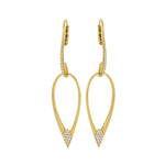 Load image into Gallery viewer, ETHO MARIA 18K Yellow Gold Open Diamond Dangle Earrings
