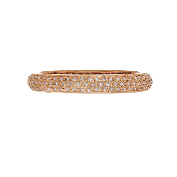 SETHI COUTURE 18K Rose Gold Tire White Diamond Band