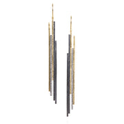 TODD REED Diamond Drop Earrings