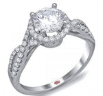 Load image into Gallery viewer, Diamond Halo Enagement Ring
