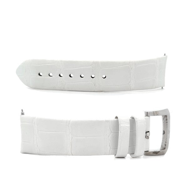 BERTOLUCCI Stria White Alligator Watch Band - FINAL SALE