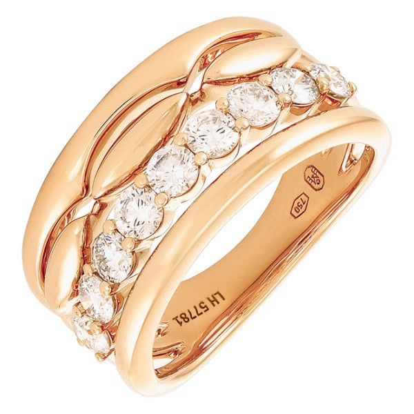 ETHO MARIA 18K Rose Gold Diamond Fashion Ring