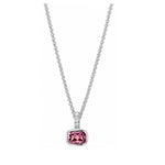 Load image into Gallery viewer, JOHN HARDY Sterling Silver Heishi Rhodolite &amp; Diamond Pendant Necklace