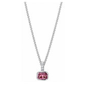 JOHN HARDY Sterling Silver Heishi Rhodolite & Diamond Pendant Necklace