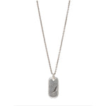 Load image into Gallery viewer, JOHN VARVATOS Dog Tag Necklace with Black Diamonds
