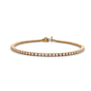 14K Yellow Gold Tennis Bracelet 2.00cttw