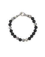 Load image into Gallery viewer, JOHN VARVATOS Silver and Black Onyx Bracelet
