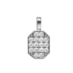 Load image into Gallery viewer, SETHI COUTURE P.S. Pavé White Diamond Small Tag Charm
