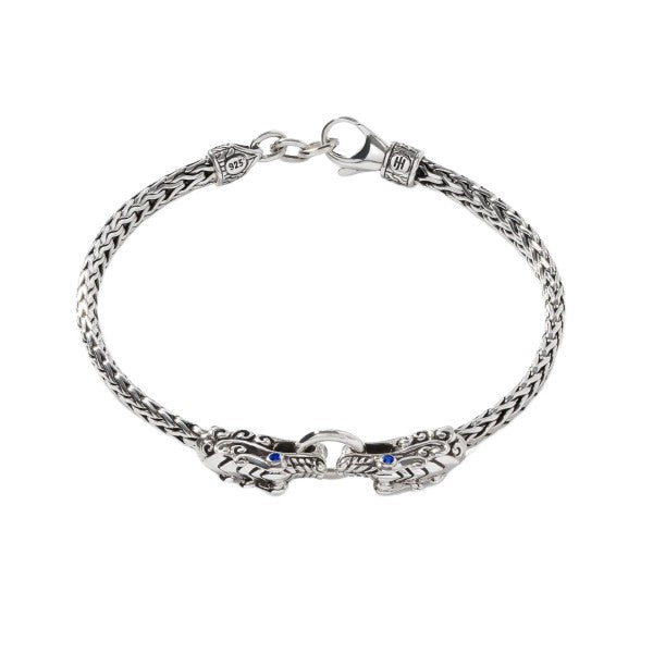 JOHN HARDY Legends Naga Silver And Blue Sapphire Dragon Bracelet - SALE