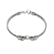 JOHN HARDY Legends Naga Silver And Blue Sapphire Dragon Bracelet - SALE