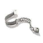 Load image into Gallery viewer, JOHN HARDY Rata Curb Chain / Flat Bracelet, Sterling Silver 12mm - SALE
