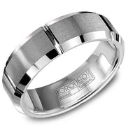 CROWN RING Men's Tungsten Carbide Wedding Band