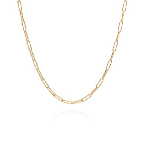 ANNA BECK Elongated Box Chain Necklace - Gold