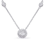 Load image into Gallery viewer, Diamond Halo Necklace
