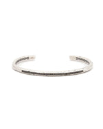 Load image into Gallery viewer, JOHN VARVATOS Black Diamond Silver Cuff
