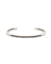 JOHN VARVATOS Black Diamond Silver Cuff