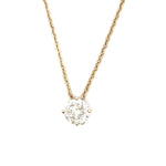 Load image into Gallery viewer, 14K Diamond Solitaire Pendant Necklace 1.48ct
