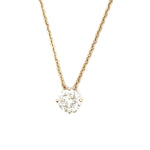 Load image into Gallery viewer, 14K Diamond Solitaire Pendant Necklace 1.48ct