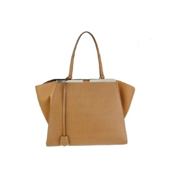 Pre-Owned FENDI Light Orzo Vitello Elite Leather 3Jours Tote Bag
