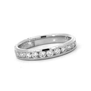 18K White Gold 11-Stone Diamond Wedding or Anniversary Band 0.48CT