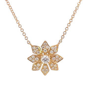 Diamond Flower Necklace