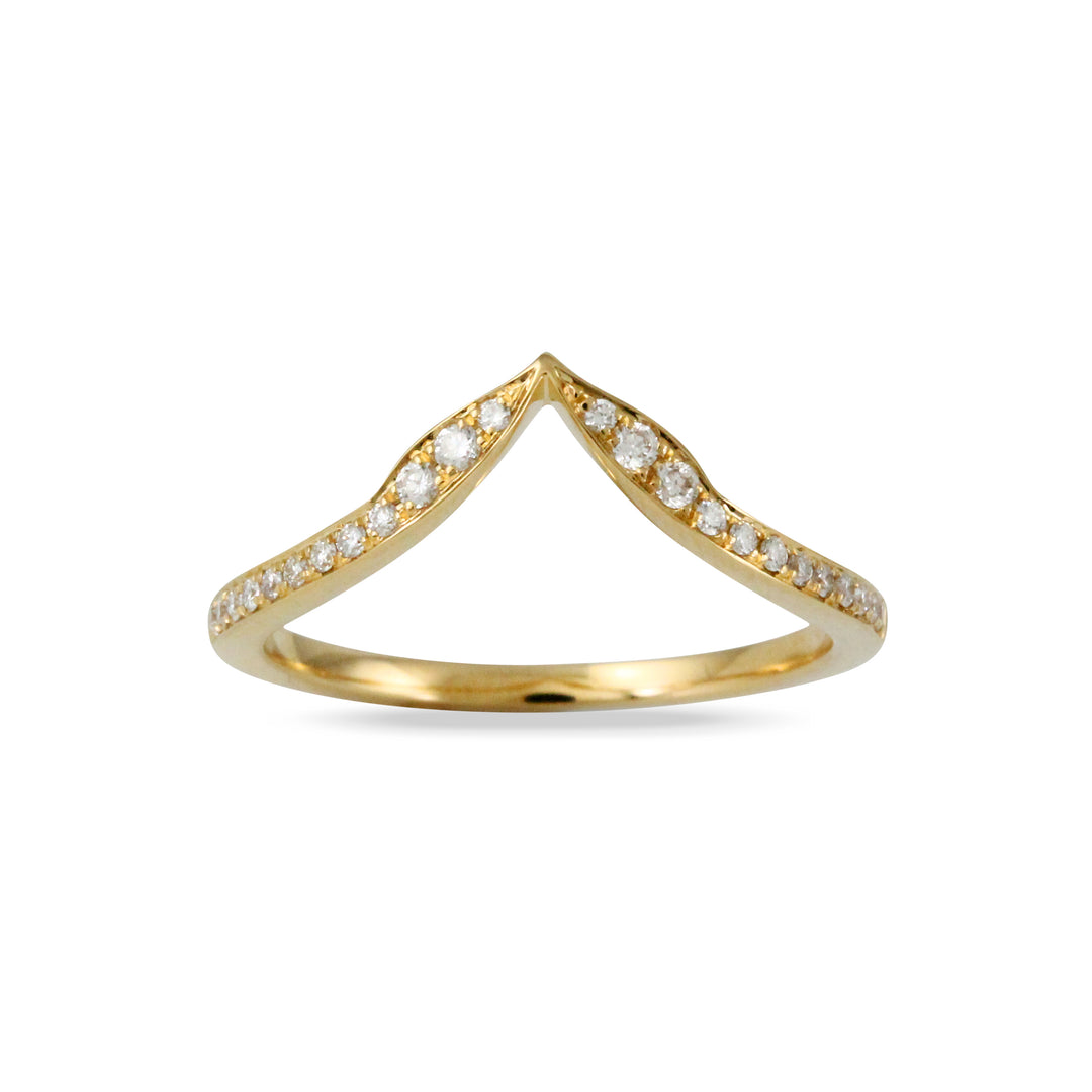 Diamond Contoured Tiara Band