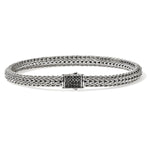 Load image into Gallery viewer, JOHN HARDY Sterling Silver Black Sapphire Icon Bracelet, 5MM