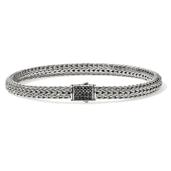 JOHN HARDY Sterling Silver Black Sapphire Icon Bracelet, 5MM