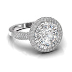 Load image into Gallery viewer, BEZ AMBAR Double Halo Engagement Ring