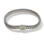 Load image into Gallery viewer, Classic Chain Reversible Bracelet Peridot And Sapphire
