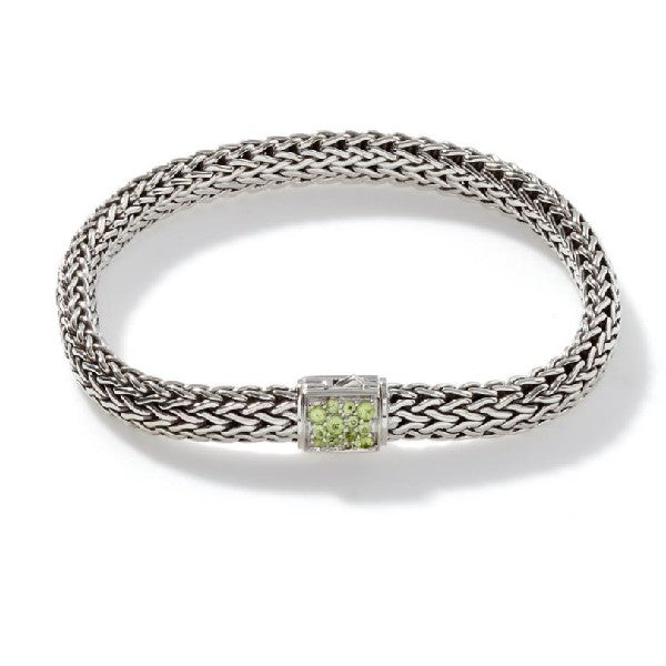 JOHN HARDY Classic Chain Reversible Bracelet Peridot And Sapphire